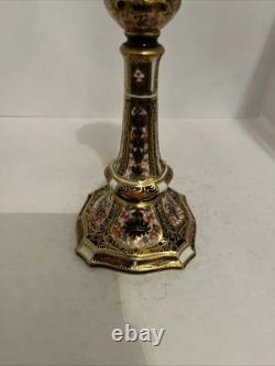 Royal Crown Derby Old Imari Gold color Band Candlestick 18cm 1st quality