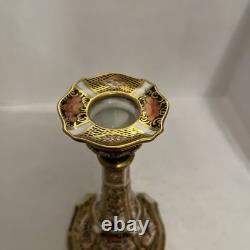 Royal Crown Derby Old Imari Gold color Band Candlestick 18cm 1st quality