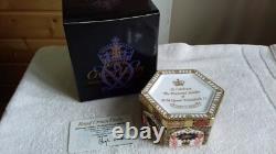 Royal Crown Derby Old Imari Hexagonal Box Queen Elizabeth Ii, Diamond Jubilee
