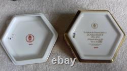 Royal Crown Derby Old Imari Hexagonal Box Queen Elizabeth Ii, Diamond Jubilee