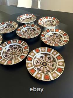 Royal Crown Derby Old Imari Pattern 1128 Rimmed Soup Bowl