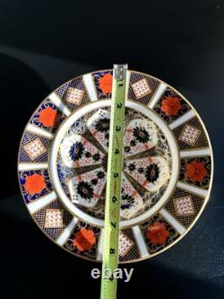 Royal Crown Derby Old Imari Pattern 1128 Rimmed Soup Bowl
