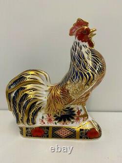 Royal Crown Derby Old Imari Rooster Paperweight