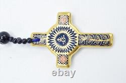 Royal Crown Derby Old Imari Rosary Beads & Cross Gold Beads 1st Quality #1