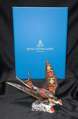 Royal Crown Derby Old Imari SGB Swallow Paperweight Boxed and 1st Quality