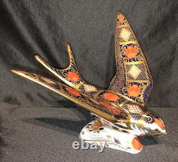 Royal Crown Derby Old Imari SGB Swallow Paperweight Boxed and 1st Quality