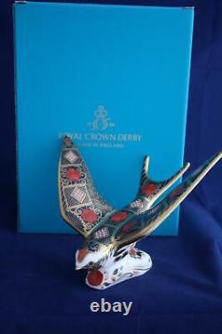 Royal Crown Derby Old Imari Sgb Swallow Paperweight Brand New / Boxed