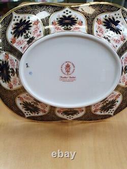 Royal Crown Derby Old Imari Solid Gold Band 1st Quality HEATHER BASKET