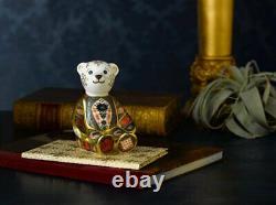 Royal Crown Derby Old Imari Solid Gold Band Bear Paperweight 1st Quality