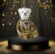 Royal Crown Derby Old Imari Solid Gold Band Bear Paperweight 1st Quality