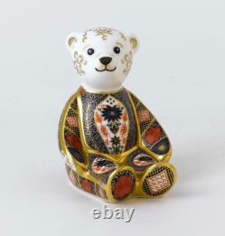 Royal Crown Derby Old Imari Solid Gold Band Bear paperweight 1st Quality