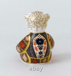 Royal Crown Derby Old Imari Solid Gold Band Bear paperweight 1st Quality