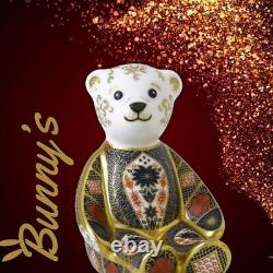 Royal Crown Derby Old Imari Solid Gold Band Bear paperweight 1st Quality #2