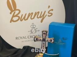 Royal Crown Derby Old Imari Solid Gold Band Cross 1st Quality