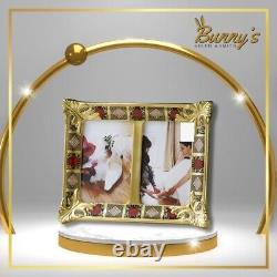 Royal Crown Derby Old Imari Solid Gold Band Double Photo Frame 1st Quality