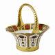 Royal Crown Derby Old Imari Solid Gold Band Fruit Basket