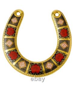 Royal Crown Derby Old Imari Solid Gold Band Horseshoe 1st Quality