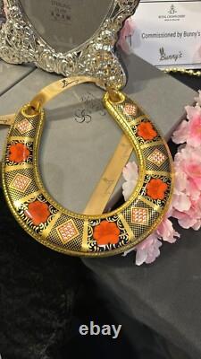 Royal Crown Derby Old Imari Solid Gold Band Horseshoe 1st Quality