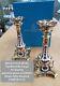 Royal Crown Derby Old Imari Solid Gold Band Pair Of 11 Candlesticks 1st