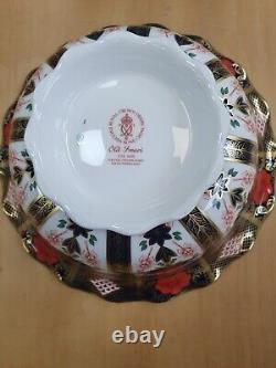 Royal Crown Derby Old Imari Solid Gold Band PRINCESS BOWL 1st Quality