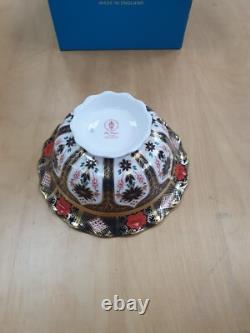 Royal Crown Derby Old Imari Solid Gold Band PRINCESS BOWL 1st Quality