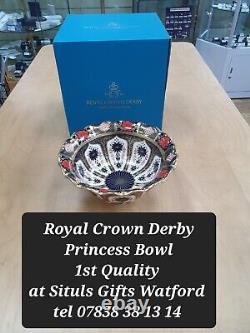 Royal Crown Derby Old Imari Solid Gold Band PRINCESS BOWL 1st Quality