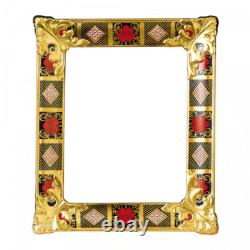 Royal Crown Derby Old Imari Solid Gold Band Picture Frame Small 1st Quality