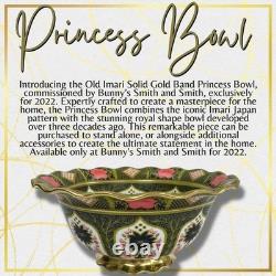 Royal Crown Derby Old Imari Solid Gold Band Princess Bowl 1st Quality