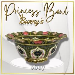 Royal Crown Derby Old Imari Solid Gold Band Princess Bowl 1st Quality