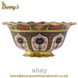 Royal Crown Derby Old Imari Solid Gold Band Princess Bowl 1st Quality