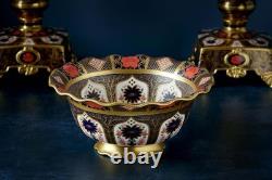 Royal Crown Derby Old Imari Solid Gold Band Princess Bowl 1st Quality