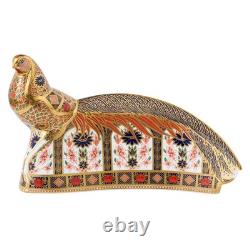 Royal Crown Derby Old Imari Solid Gold Band Royal Pheasant Paperweight Limited Royal Crown Derby Old Imari Solid Gold Band Royal Pheasant Paperweight Limited