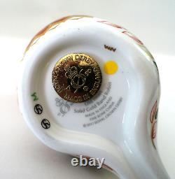 Royal Crown Derby Old Imari Solid Gold Band SGB Robin Paperweight 1st Quality
