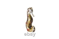 Royal Crown Derby Old Imari Solid Gold Band Seahorse 1st quality