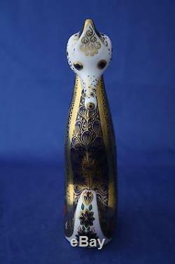 Royal Crown Derby Old Imari Solid Gold Band Seahorse Paperweight New / Boxed