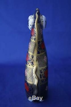 Royal Crown Derby Old Imari Solid Gold Band Seahorse Paperweight New / Boxed