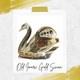 Royal Crown Derby Old Imari Solid Gold Band Swan Paperweight 1st Quality
