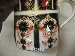 Royal Crown Derby Old Imari Sugar Bowl w Lid & Creamer Never Used Mint Condition