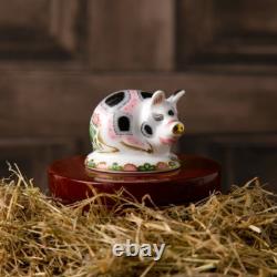 Royal Crown Derby Old Spot Piglet Small Pig Paperweight New 1st Quality