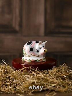 Royal Crown Derby Old Spot Piglet Small Pig Paperweight New 1st Quality