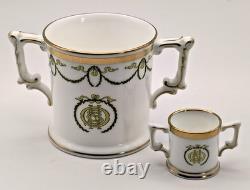 Royal Crown Derby PAIR TITANIC CENTENARY LOVING CUP 3 & MINi LOVING CUP Ltd Ed