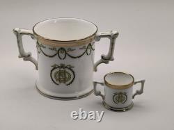 Royal Crown Derby PAIR TITANIC CENTENARY LOVING CUP 3 & MINi LOVING CUP Ltd Ed