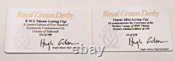 Royal Crown Derby PAIR TITANIC CENTENARY LOVING CUP 3 & MINi LOVING CUP Ltd Ed