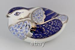 Royal Crown Derby PLATINUM QUAIL PAPERWEIGHT Rare Ltd Ed of 500 Gold Stopper