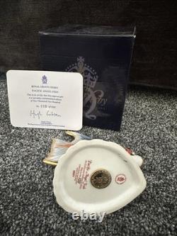 Royal Crown Derby Pacific Angel Fish Limited Edition Porcelain Figurine, Box