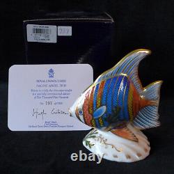 Royal Crown Derby Pacific Angel Fish Ltd Edition 737 Of 2500 Rcd Box Certificate