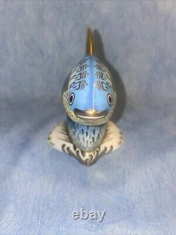 Royal Crown Derby Paper Weight Guppy Fish L/Edition (Gold Button)