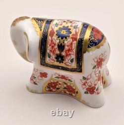 Royal Crown Derby Paperweight Baby 1128 Old Imari Elephant Lucky Charm Ltd Ed