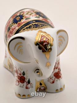 Royal Crown Derby Paperweight Baby 1128 Old Imari Elephant Lucky Charm Ltd Ed