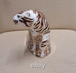 Royal Crown Derby Paperweight. Bengal Tiger. Box. Gold Stopper. MAGNIFICENT